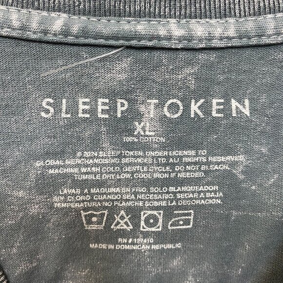 Sleep Token Take Me Back to Eden Reaper Angel Rock Band Mineral Wash T-Shirt XL - Picture 5 of 5